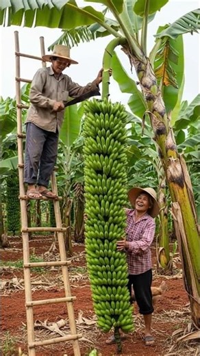 “Unbelievable Giant Banana Harvest | ASMR Farm Life Moments”