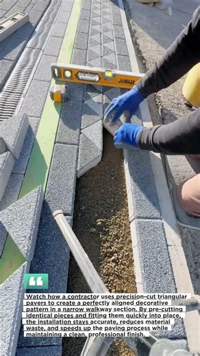 Paver Cutting Trick Looks Illegal… But It Works