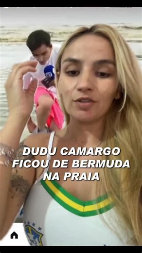 Jacque Ribeiro on Instagram: "Dudu Camargo ficou de bermuda na praia na sua estreia do balanço geral #duducamargo #balancogeral"