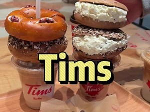 Tims现在的19.9系列早午茶还有人不知道吗，鲜萃咖啡 贝果&鲜萃咖啡 华夫饼，复工快乐你知道#Tims四周年 #Tims明星菜单 #遇见四季美好 #浪漫好食光