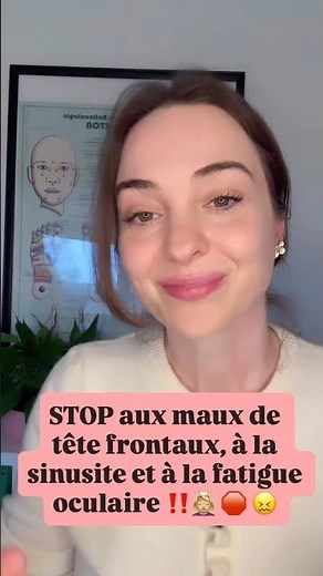 💆🏼‍♀️ Maux de tête, sinusite, yeux fatigués ? Testez cette technique simple et efficace #shorts