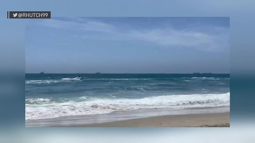 Intense new video shows a small banner plane crashing into the waters off the coast of Huntington Beach, and people rushing into the water to help. Developing story here: http://4.nbcla.com/s3gh5aG | NBC LA