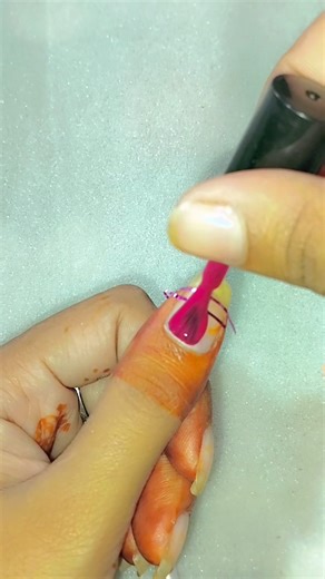 💅 Nail art with nail tape😍#nails #nailart #nailtutorial