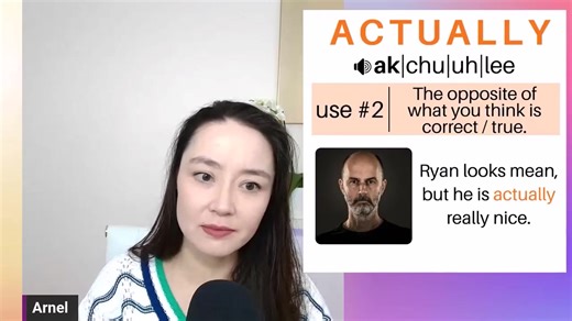 😀Use ACTUALLY to tell someone that the opposite is true. | Arnel's Everyday English