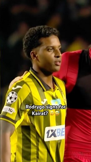 Rodrygo dressed in Kairat colours!
