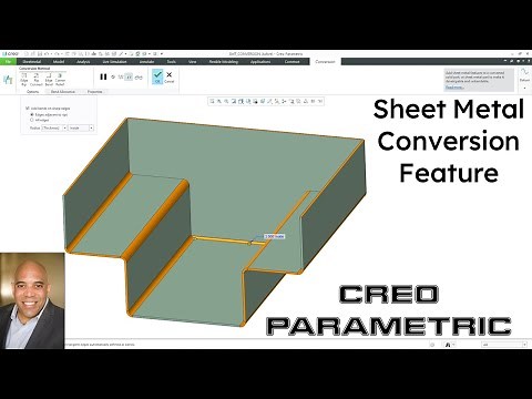 Creo Parametric - Sheet Metal Conversion Feature