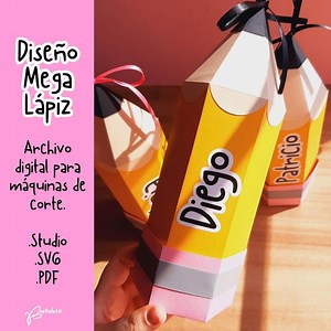 Mega Pencil - Teacher's Day, Graduation - Digital File for Cutting Machine - Etsy