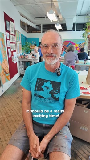 GoggleWorks on Instagram: "Meet the Artists of PrintFest: Mike Miller 🎨 Mike Miller is a Berks County-based artist, educator, and community leader with decades of experience creating and inspiring through art. After earning his BFA from Kutztown University and later his MFA from Maryland Institute College of Art, Mike taught art in local public schools for 28 years and has exhibited his work throughout the Philadelphia and Reading regions. Over the past 20 years, he’s helped bring more than 50 