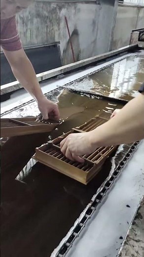 The air conditioner vents use a wood grain water transfer printing process. #factoryproducts