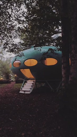 Exploring a Restored 1960s Futuro House, Now a B&B at Marston Park
