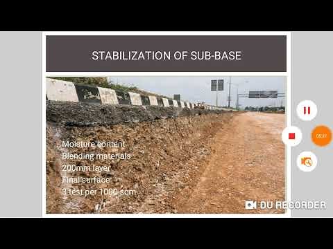 Preparation of base course and sub base