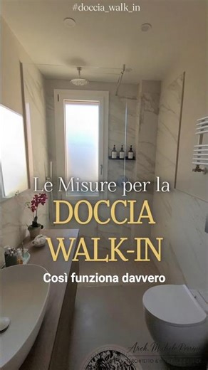Doccia walk-in: così funziona davvero #docciawalkin