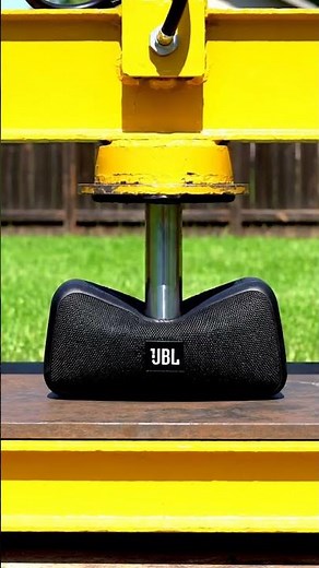 Hydraulic Press vs. JBL Speaker: CRUSH TEST! #asmr #satisfying #crushingtime #shorts #hydraulicpress
