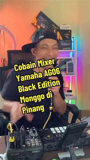 Discover the Yamaha AG06 Black Edition Mixer - Perfect for Karaoke and Live Performances
