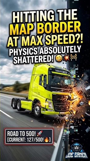 What if you hit the EDGE OF THE MAP at Max Speed?! 🚧💥 (ETS2 Physics)