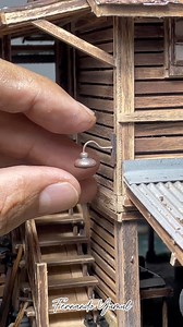 10M views · 128K reactions | Installing an outdoor lamp #miniatureassemblage #miniaturequotes #miniatureartwork #fyp #everyone #dioramaart #filipino #kapampangan #miniature #diy | Fernando Yumul | Facebook