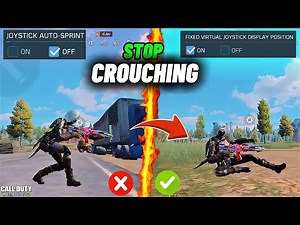 TOP 10 BEST SETTINGS To Fix Crouching In COD MOBILE Battle Royale | Call Of Duty Mobile | CODM BR
