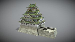 Osaka Castle - 3D model by Zhang Shangbin (@zhangshangbin1314159)