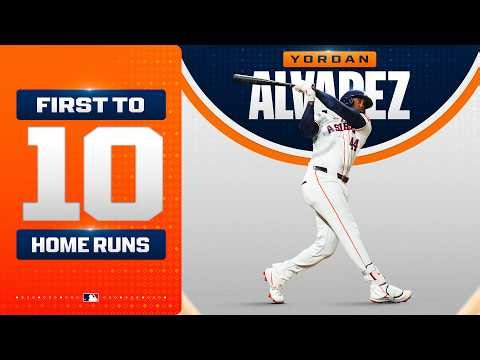 ALL 10 HOME RUNS: Yordan Alvarez was the first 2026 MLB player to reach 10 homers 🚀 | MLB Highlights