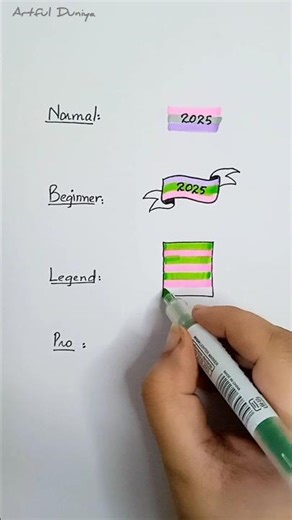 Easy title ideas 💡 #art #lettering #titleideas #shorts