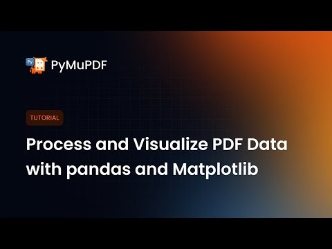 Process and Visualize PDF Data with pandas and Matplotlib