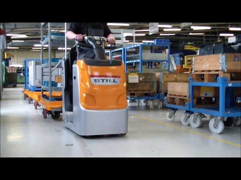 LiftRunner® tugger train with LTX 20 and electric Lifting