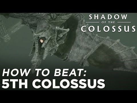 Shadow of the Colossus - 5th Colossus gameplay walkthrough PS4