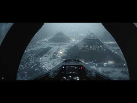 The Tyrell Complex | Blade Runner Snowy Megacity Ambient for Deep Focus