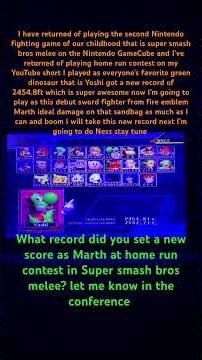 Playing as🗡️￼Marth￼￼ at home run contest(SSBM)#supersmashbrosmelee #homerun #shorts