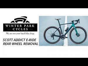 Scott Addict E-ride Rear Wheel Removal Tutorial