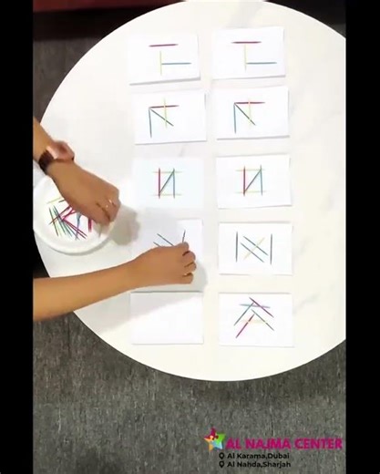 Toothpicks patterns: Fun imitation activity