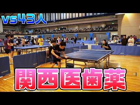 We will be playing against 43 medical university students [Kansai Medical, Dental and Pharmaceuti...