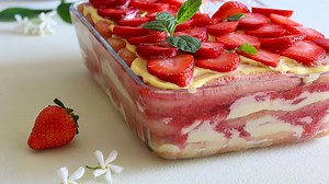 Tiramisu aux fraises façon Cyril Lignac