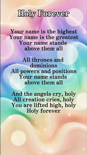 Holy Forever (Lyrics)🎧🎤 #singwithme #musicshorts #viralmusic