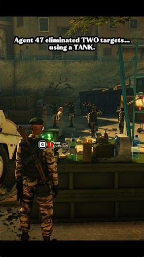 This might be the cleanest Hitman double kill #gaming #hitman3 #shorts #funny