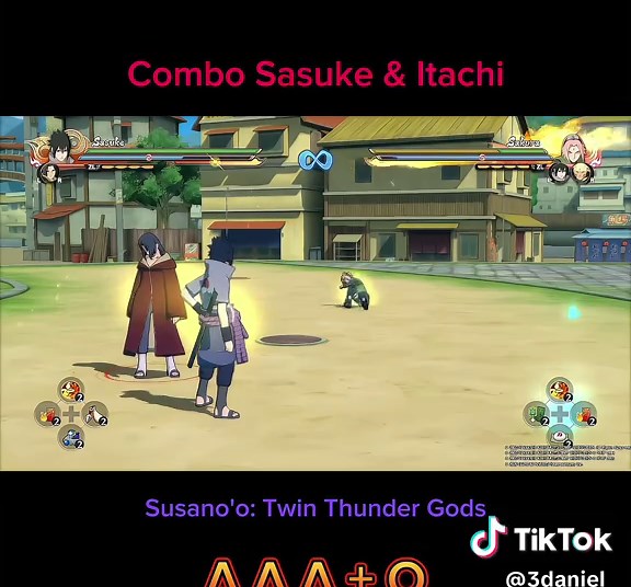 Combo Gameplay of Sasuke and Itachi in Naruto Storm 4