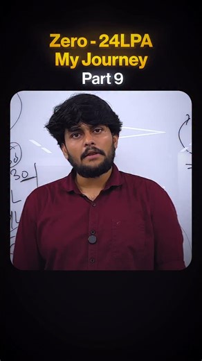 Raw Talks with Swaroop on Instagram: "Zero to 24LPA My Journey - Part 9 • • #jobopportunities #StudentLife #MotivationToSucceed #FromStudentToProfessional #HustleJourney #CareerMotivation #StudentStruggles #SuccessMindset #HardWorkPaysOff #MotivatedMindset #CollegeToCorporate #DreamJobAchieved #DailyGrind #FocusAndAchieve #StudentToEmployee #MySuccessStory #SelfDiscipline #StayMotivated #GoalCrusher #GrowthJourney #InspireToRise #BelieveAndAchieve #SuccessJourney #LevelUpLife #AmbitionInAction #