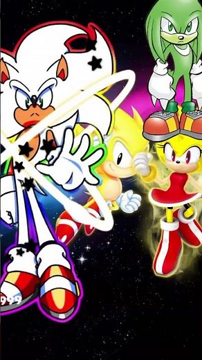 hyper ultra dark sonic vs all sonic universe #edit #sonic