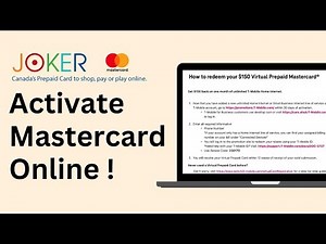How To Activate Joker MasterCard Online 2024 !