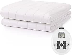 Sunbeam Restful Heated Mattress Pad - Full, White