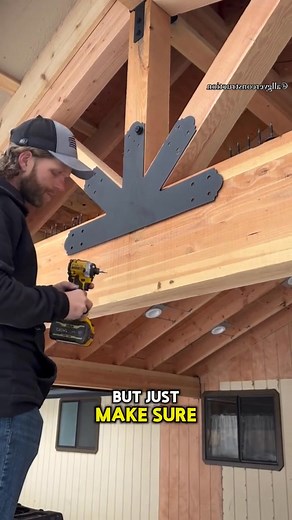 Here is how to install a @strongtie CCT post cap bracket. | Coffman Construction