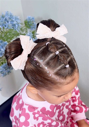 The EASIEST hairstyle that comes out SO cute and perfect every single time! 🦋 #toddlerhairstyles #hairstyleideas #hairtutorial #easyhairstyles #girlhairstyle