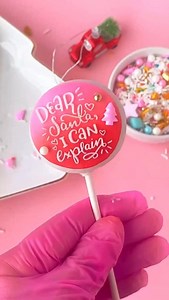 101 reactions | ✨ Dear Santa, I can explain…  This adorable Christmas cake pop design was made using our Pop-Up Message Design paired with our Disc Mold – the perfect combo for festive treats!  We have SO many Christmas designs available, plus options for other holidays & everyday occasions too!  Find them all now on our website! ️: www.mylittlecakepopmolds.com #CakePops #ChristmasCakePops #HolidayBaking #CakePopDesigns #MyLittleCakepop | My Little Cakepop | Facebook
