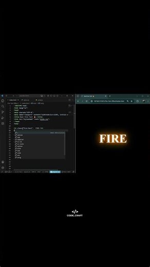 Text On Fire 🔥#1ksubscribers #youtubeshorts #kashidev #creativecoding #viralreels #css #programming