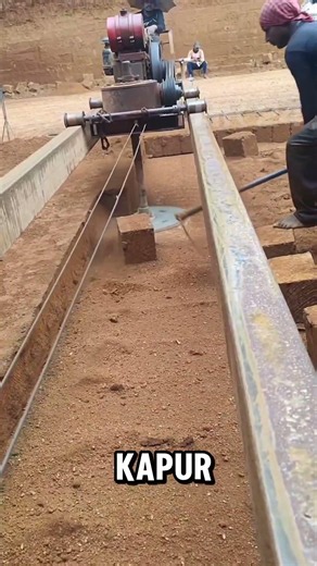 Limestone mining process