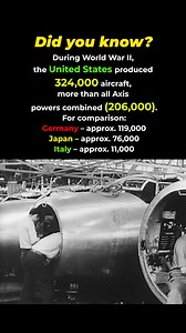 139K views · 1.6K reactions | Did you know how many aircraft were produced by the US during WWII? #history #war | War in Seconds | Facebook