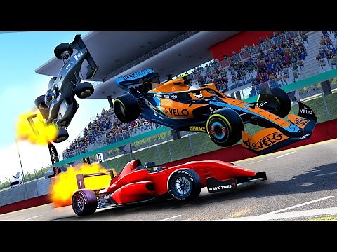 JET ENGINE POWERED F1 CAR RACE ENDS IN DISASTER! (Formula DS Chaos)