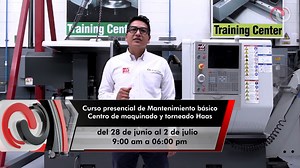 Capacítate en mantenimiento básico de equipos Haas. Prepárate con nuestros instructores certificados por HAAS y comienza a darle mantenimiento a tus propias máquinas con nuestro curso de mantenimiento básico. En éste conocerás de: 🔧 Requerimientos generales 🔧 Requerimientos eléctricos en CMV y CT 🔧 Requerimientos de aire comprimido 🔧 Características del refrigerante 🔧 Plan de mantenimiento 🔧 Panel de control 📌 Curso presencial con prácticas a pie de máquina: 28 de junio al 2 de julio 9:00