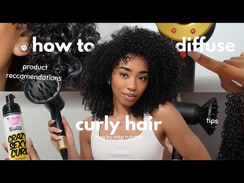 how to use a diffuser for curly hair | how to grow your curly hair faster and longer