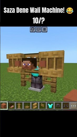 Minecraft Pillory Tutorial 🪵 Saza dene wali machine! 😂 #minecraft